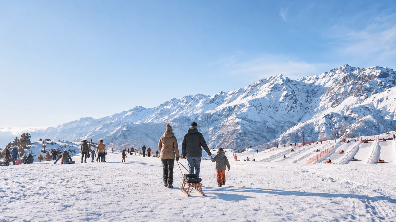 Centros de ski cerca de Santiago en la Cordillera de los Andes