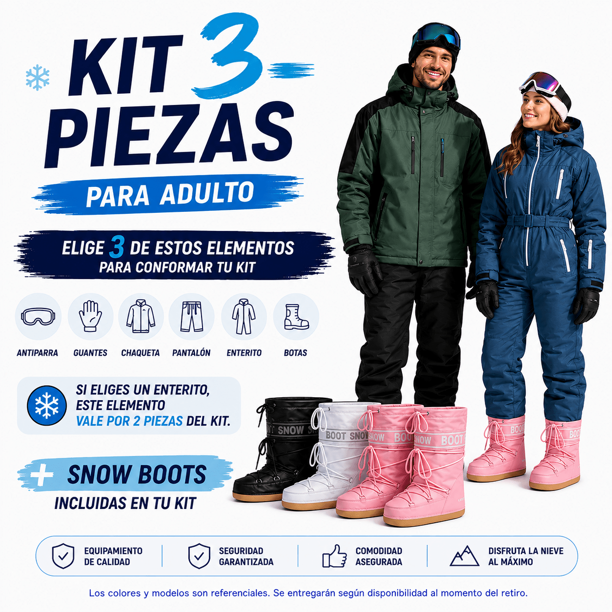 Ticket de Arriendo Kit Ropa + Botas Snow Boots