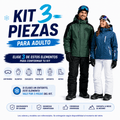 Ticket de Aluguel Kit para Neve Adulto 3 Peças