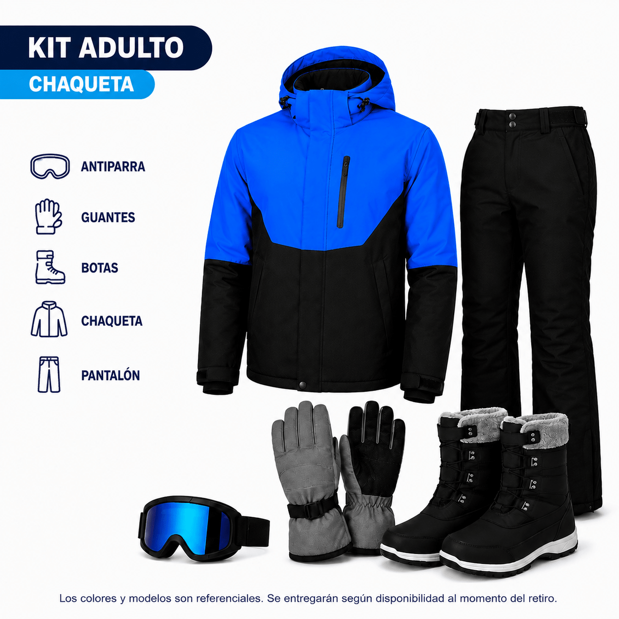 Ticket de Arriendo Kit Adulto Chaqueta