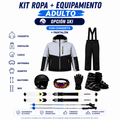 Ticket Arriendo Kit Ropa + Equipamiento Full Ski Adulto